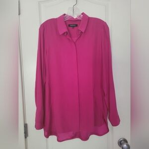 Lafayette 148 Silk Pink Shirt